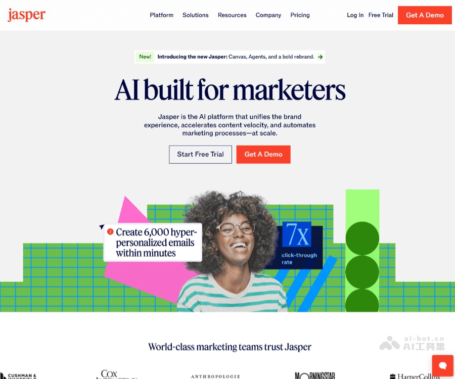 Jasper website preview